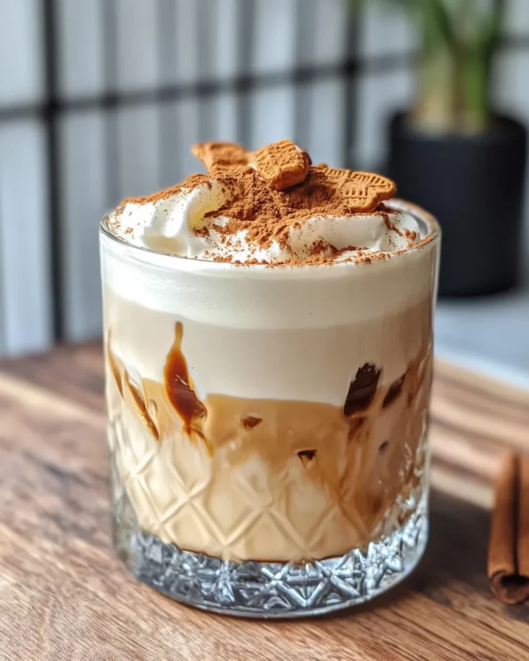 Delicious Biscoff Iced Coffee with Creamy Foam photo