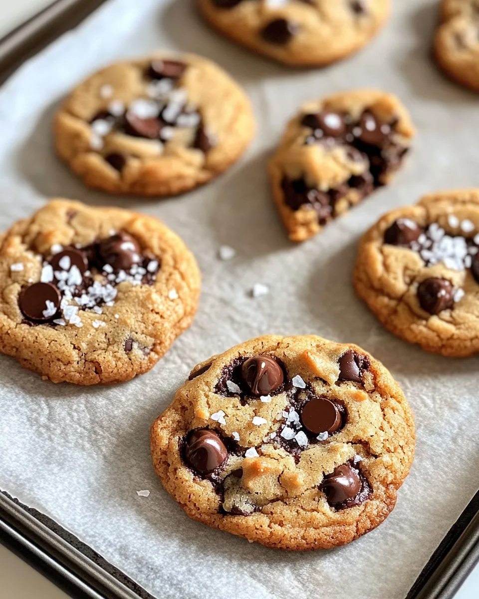 Easy Brown Butter Chocolate Chip Sea Salt Cookies recipe photo