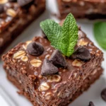 Homemade Chocolate Peppermint Baked Oats (Dessert for Breakfast) recipe photo