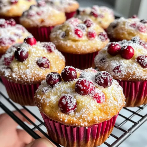 Homemade Cranberry Orange Muffins with Sparkling Sugar recipe photo