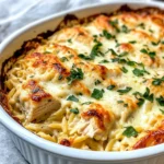 Homemade Creamy Chicken Alfredo Orzo Bake (Weeknight Easy) photo