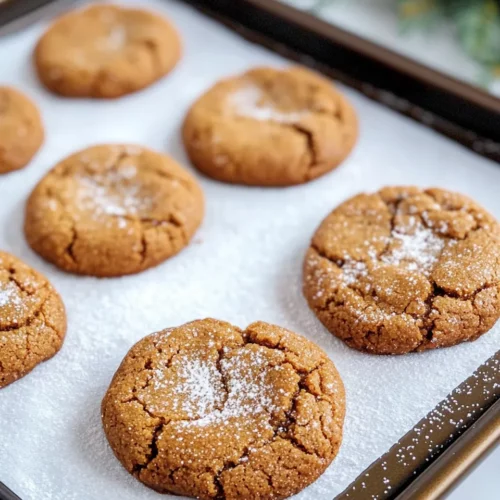 Homemade Gingerbread Crinkle Cookies with Espresso Glaze photo