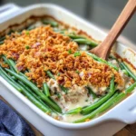 Homemade Green Bean Casserole with Crispy Onion Panko Top recipe photo
