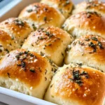 Homemade Herby Parker House Rolls with Garlic Butter Brush photo