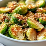 Homemade Hot Honey Brussels Sprouts with Parmesan Crumbs recipe photo