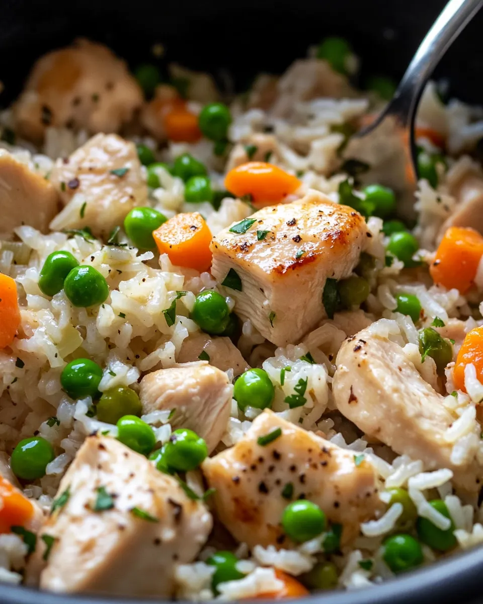 Homemade Instant Pot Chicken & Rice with Carrots & Peas recipe photo