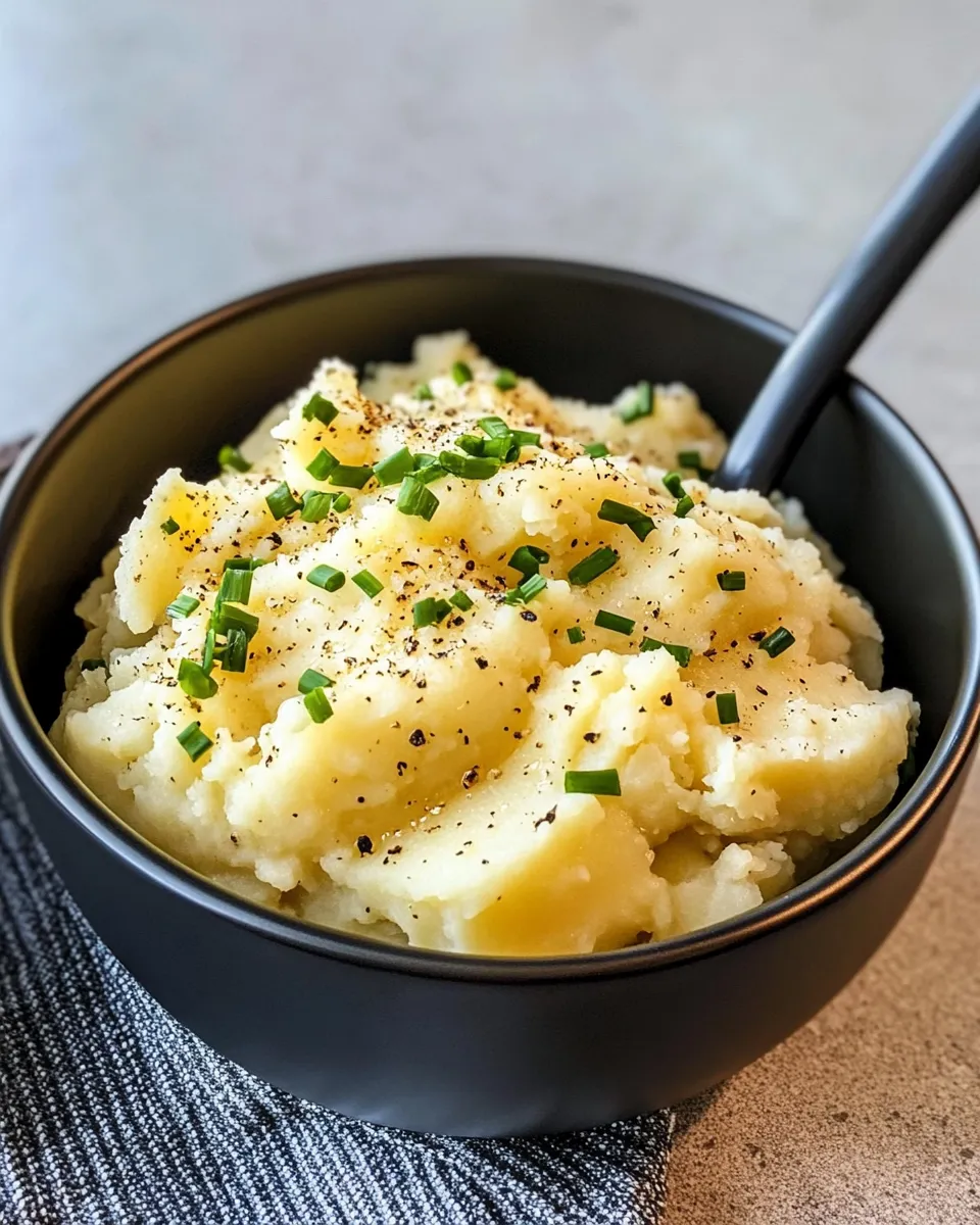 Delicious Instant Pot Mashed Potatoes (No Drain, Ultra Creamy) food shot