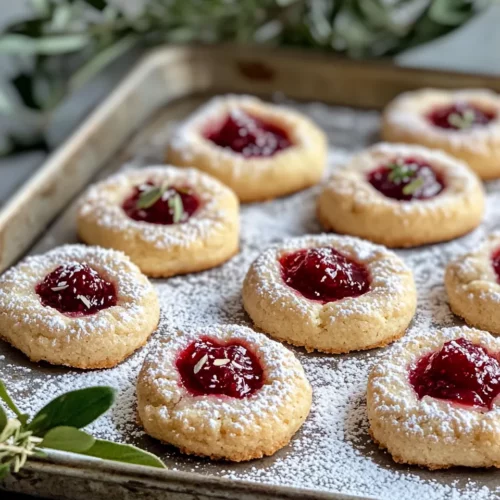 Homemade Linzer Thumbprint Cookies with Raspberry Jam photo