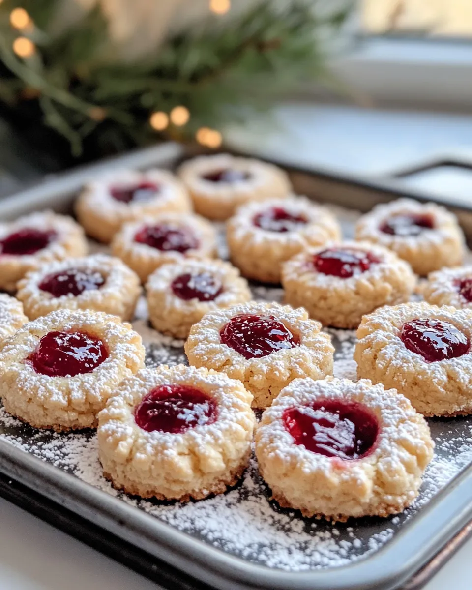 Classic Linzer Thumbprint Cookies with Raspberry Jam image