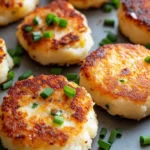 Homemade Mashed Potato Cakes with Chives & Cranberry Dip photo
