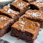 Homemade Miso Caramel Brownies with Flaky Sea Salt recipe photo
