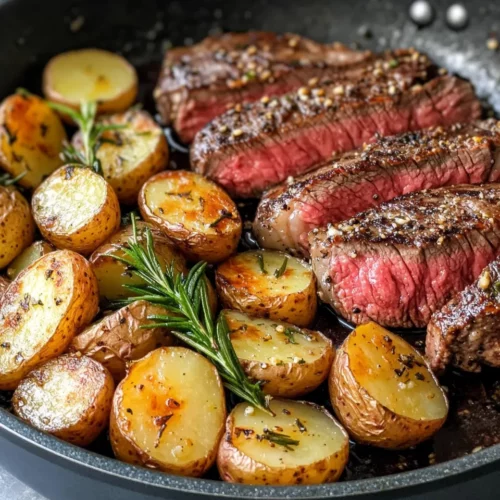 Homemade One-Pan Garlic Butter Steak & Potatoes Skillet photo