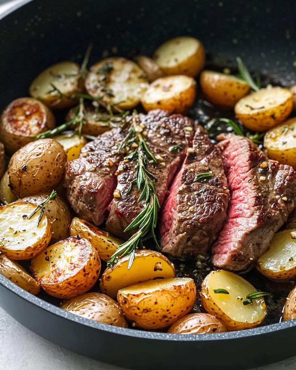 Easy One-Pan Garlic Butter Steak & Potatoes Skillet recipe photo