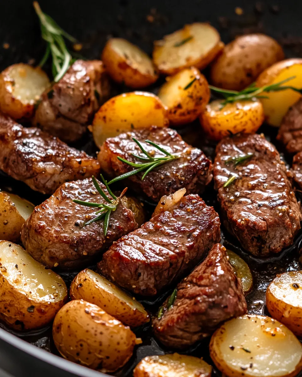 Delicious One-Pan Garlic Butter Steak & Potatoes Skillet dish photo
