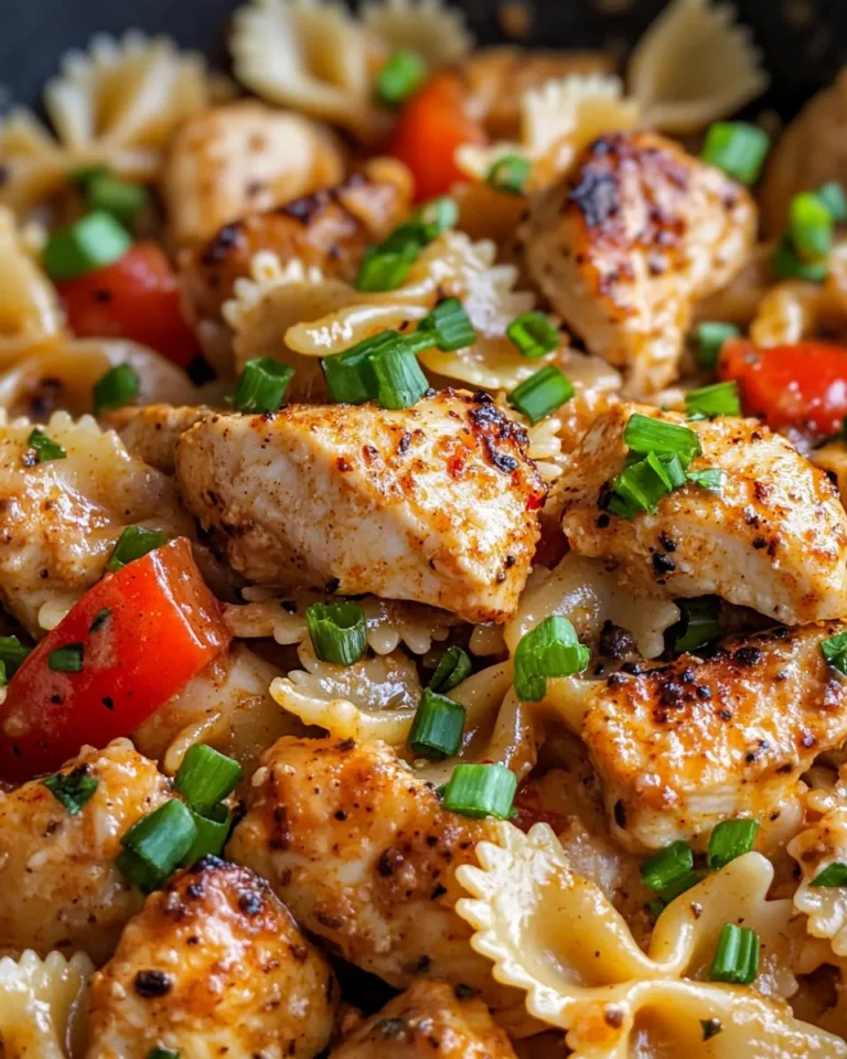Homemade One-Pot Creamy Cajun Chicken Bowtie Pasta photo