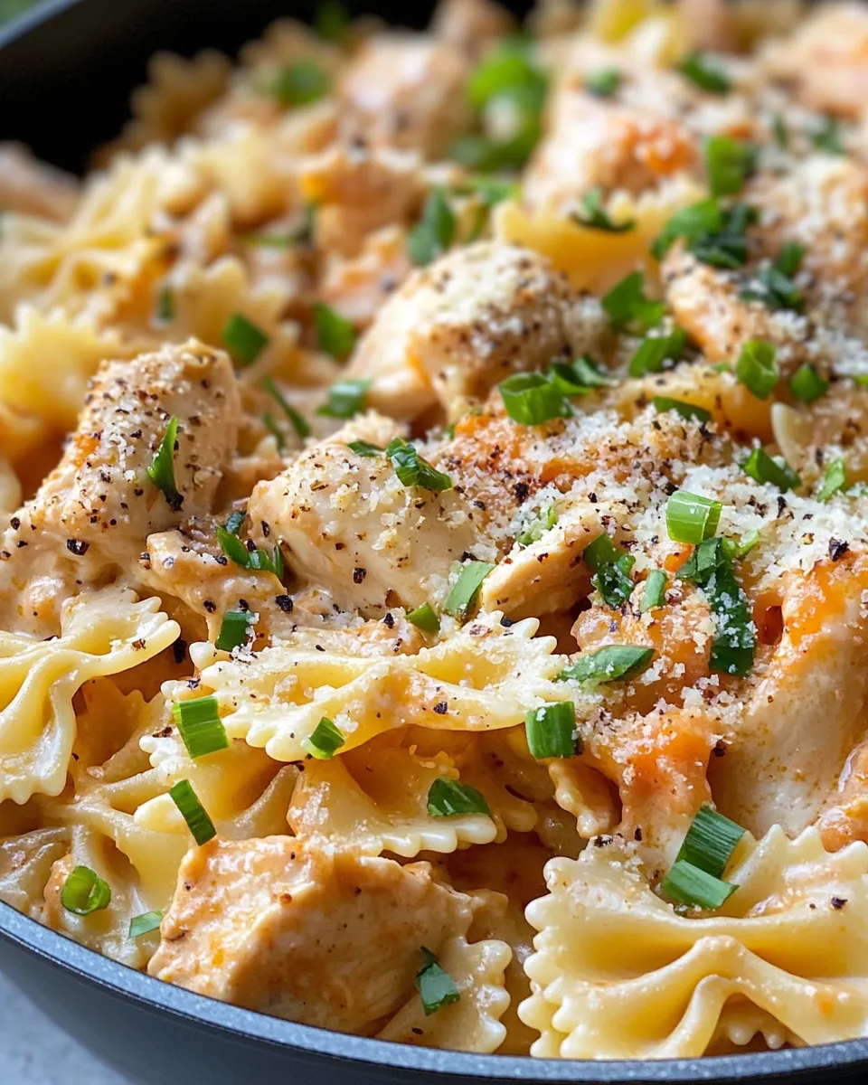 Delicious One-Pot Creamy Cajun Chicken Bowtie Pasta dish photo