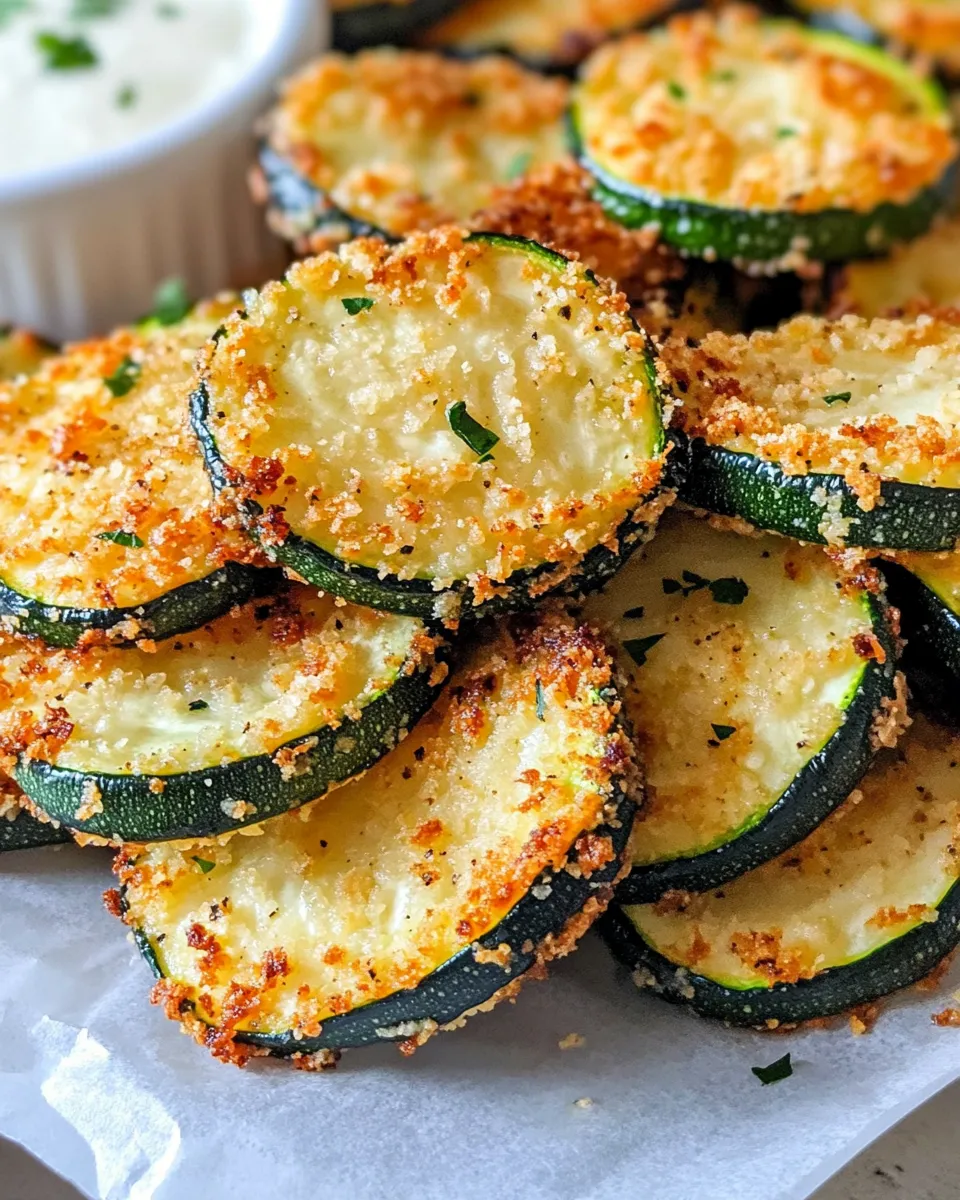 Classic Parmesan-Crusted Zucchini Bites with Ranch image