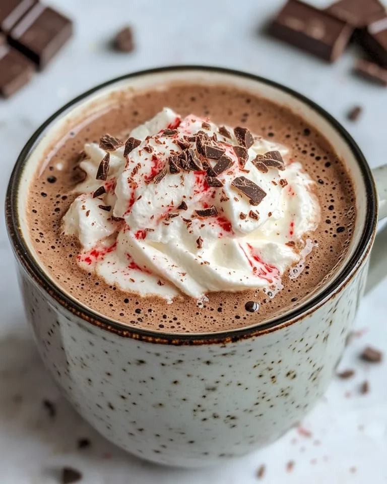 Delicious Peppermint Cold Foam Hot Chocolate (TikTok Style) photo