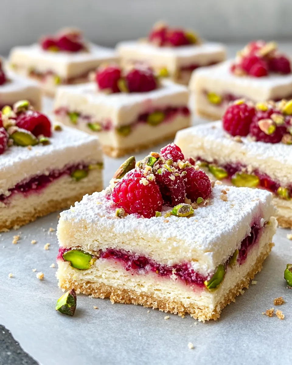Classic Raspberry Pistachio Shortbread Slice-and-Bake image