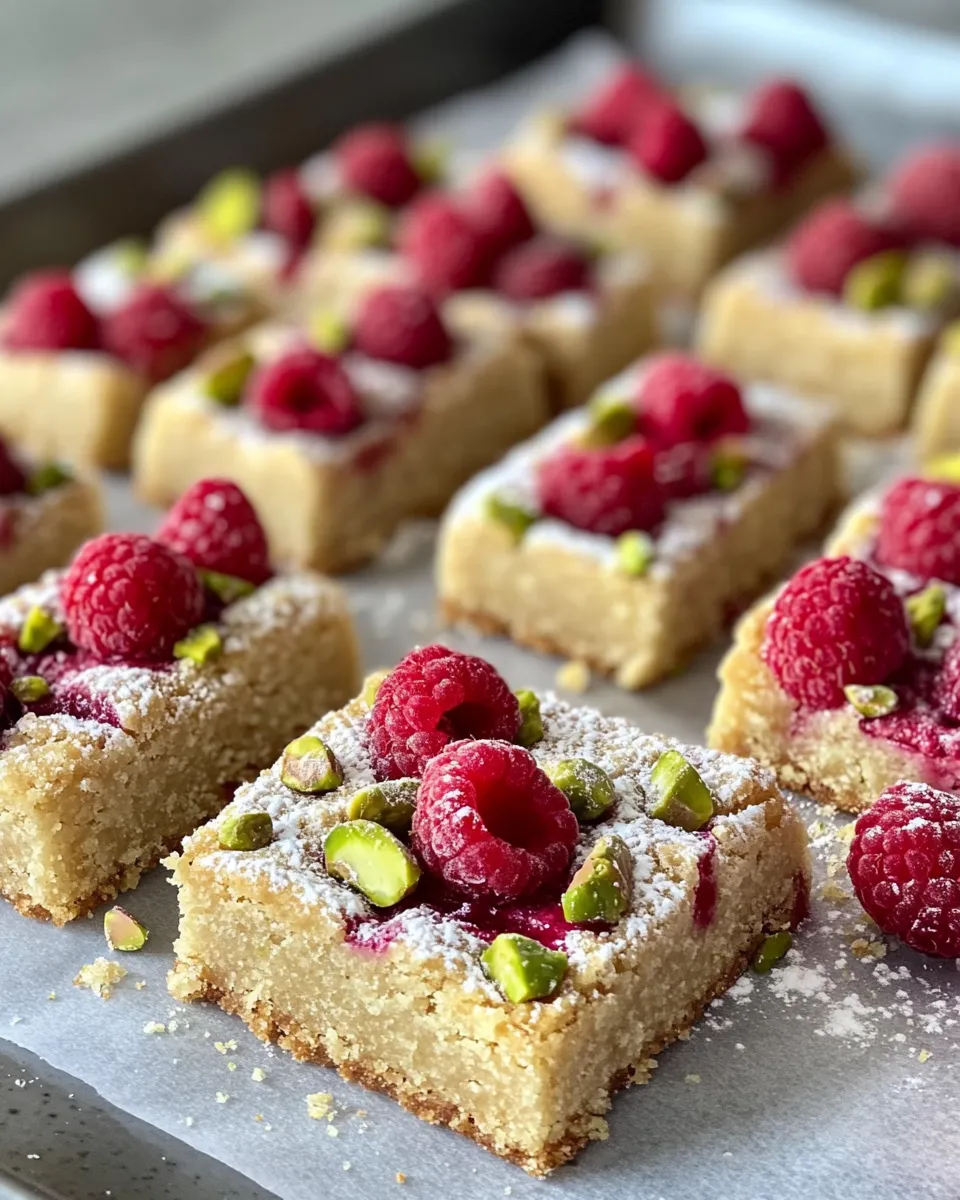 Delicious Raspberry Pistachio Shortbread Slice-and-Bake dish photo