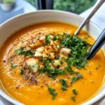 Homemade Roasted Butternut Squash & Apple Soup photo