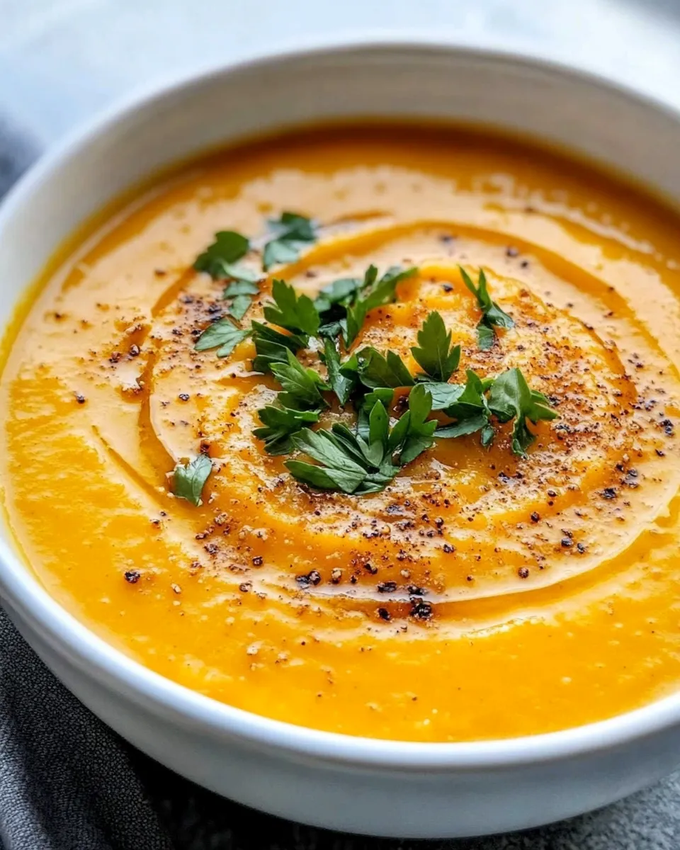 Easy Roasted Butternut Squash & Apple Soup recipe photo