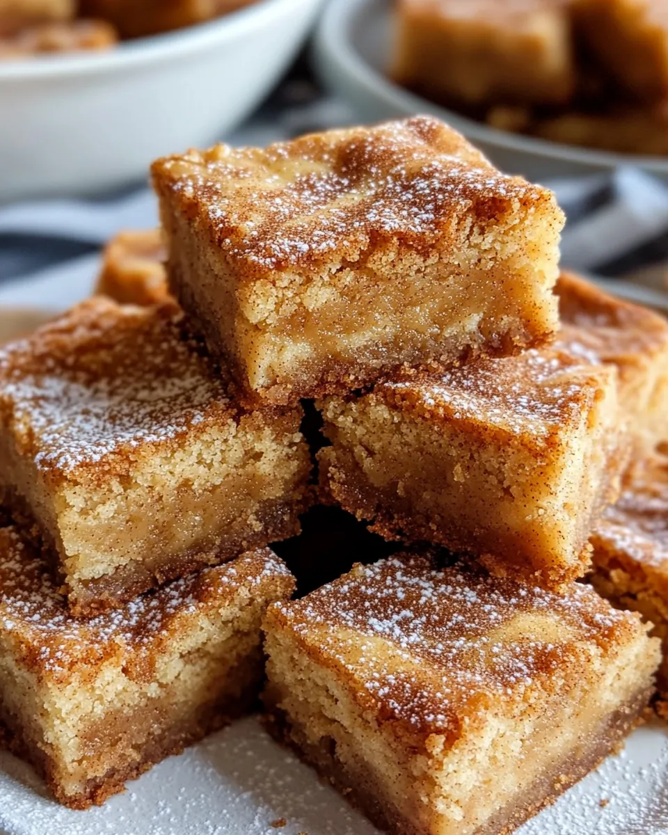 Classic Snickerdoodle Blondies with Brown Butter Swirl image