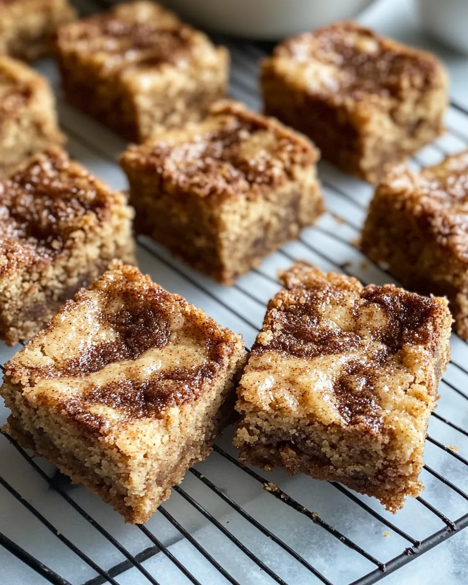 Easy Snickerdoodle Blondies with Brown Butter Swirl recipe photo