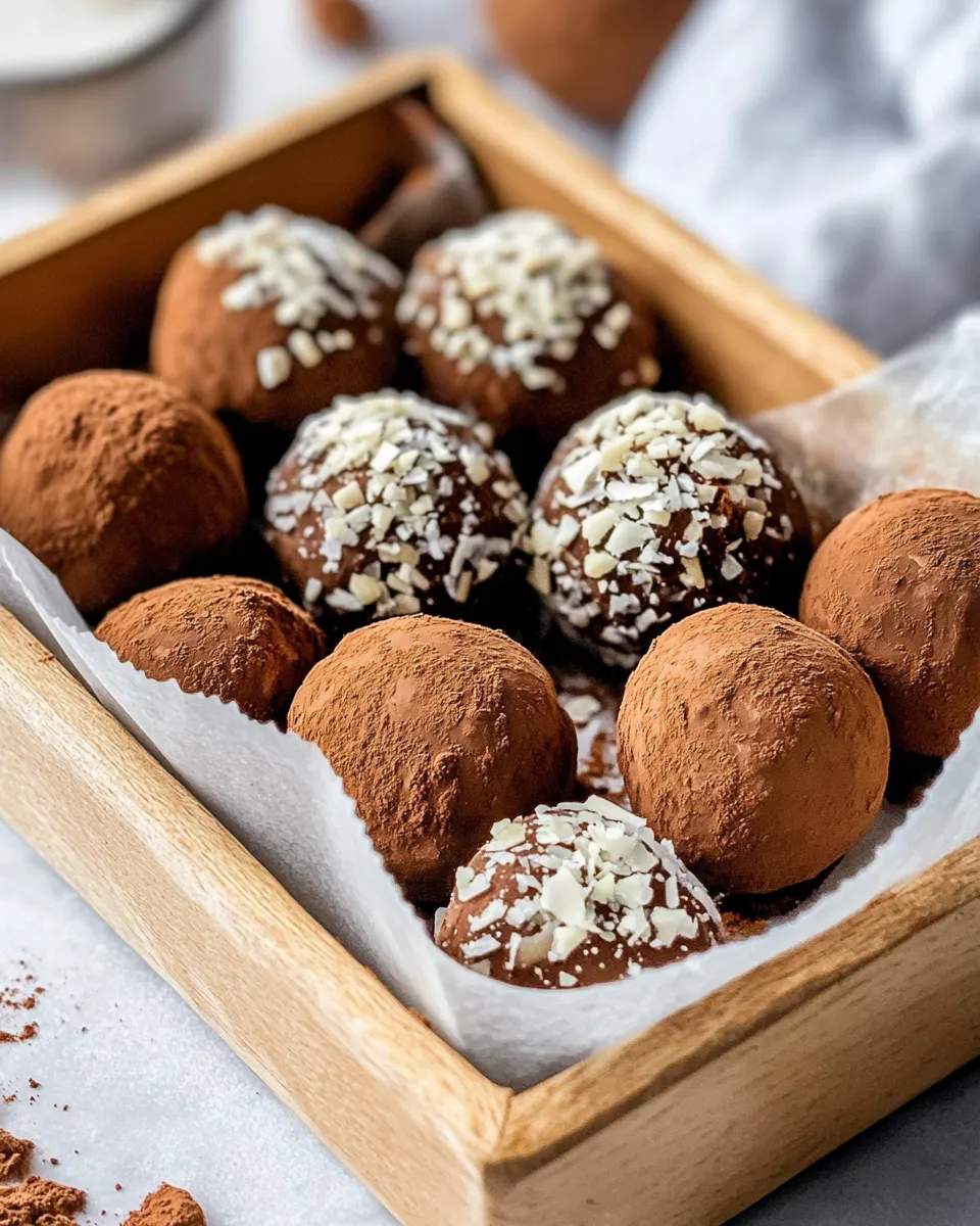 Homemade Spiced Gingerbread Truffles Rolled in Cocoa recipe photo