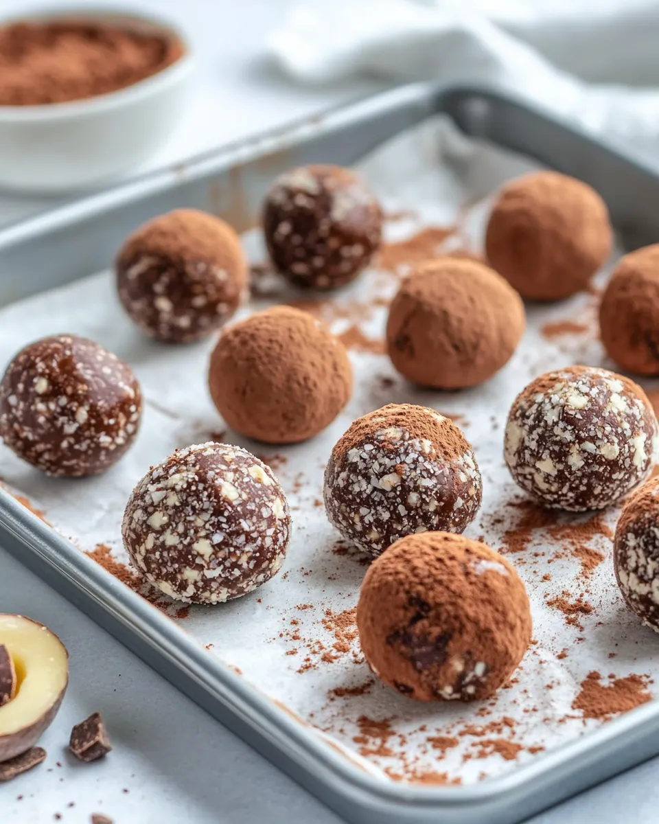 Classic Spiced Gingerbread Truffles Rolled in Cocoa dish photo
