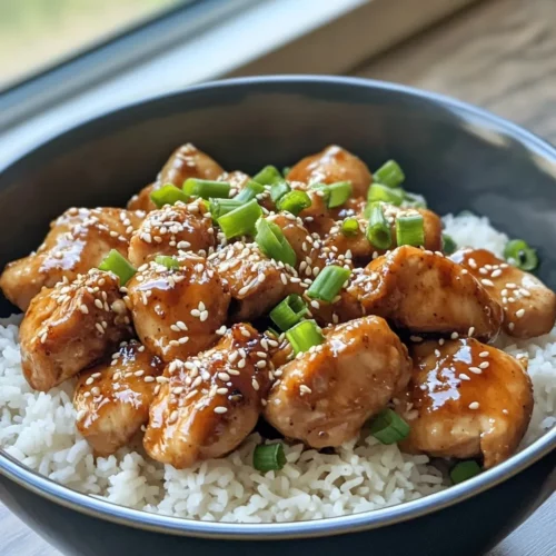 Homemade Sticky Orange Chicken with Toasted Sesame Rice photo