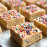 Homemade Sugar Cookie Fudge with Sprinkles (No Bake) photo