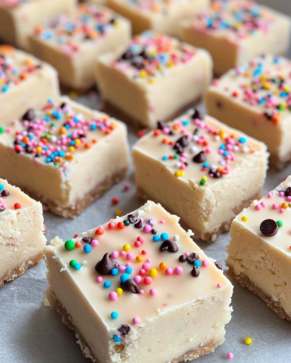 Delicious Sugar Cookie Fudge with Sprinkles (No Bake) dish photo