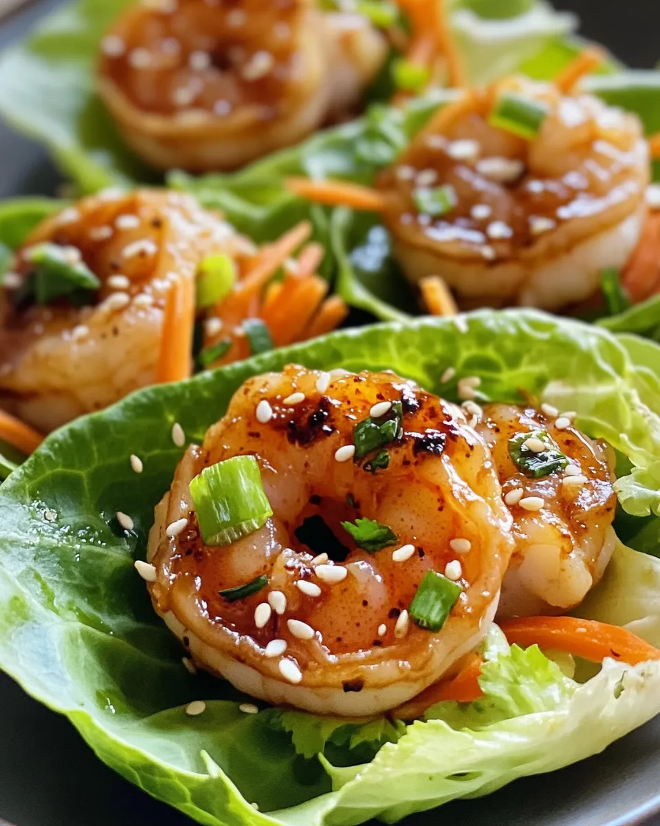Classic Sweet Chili Shrimp Lettuce Cups (Party-Ready) dish photo