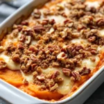 Homemade Sweet Potato Casserole with Pecan Streusel recipe photo
