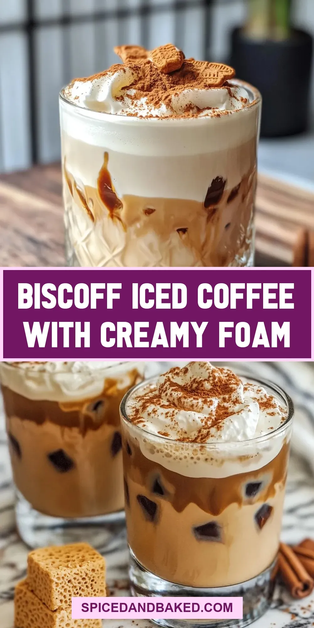 Biscoff Iced Coffee With Creamy Foam (The Best & Delicious)