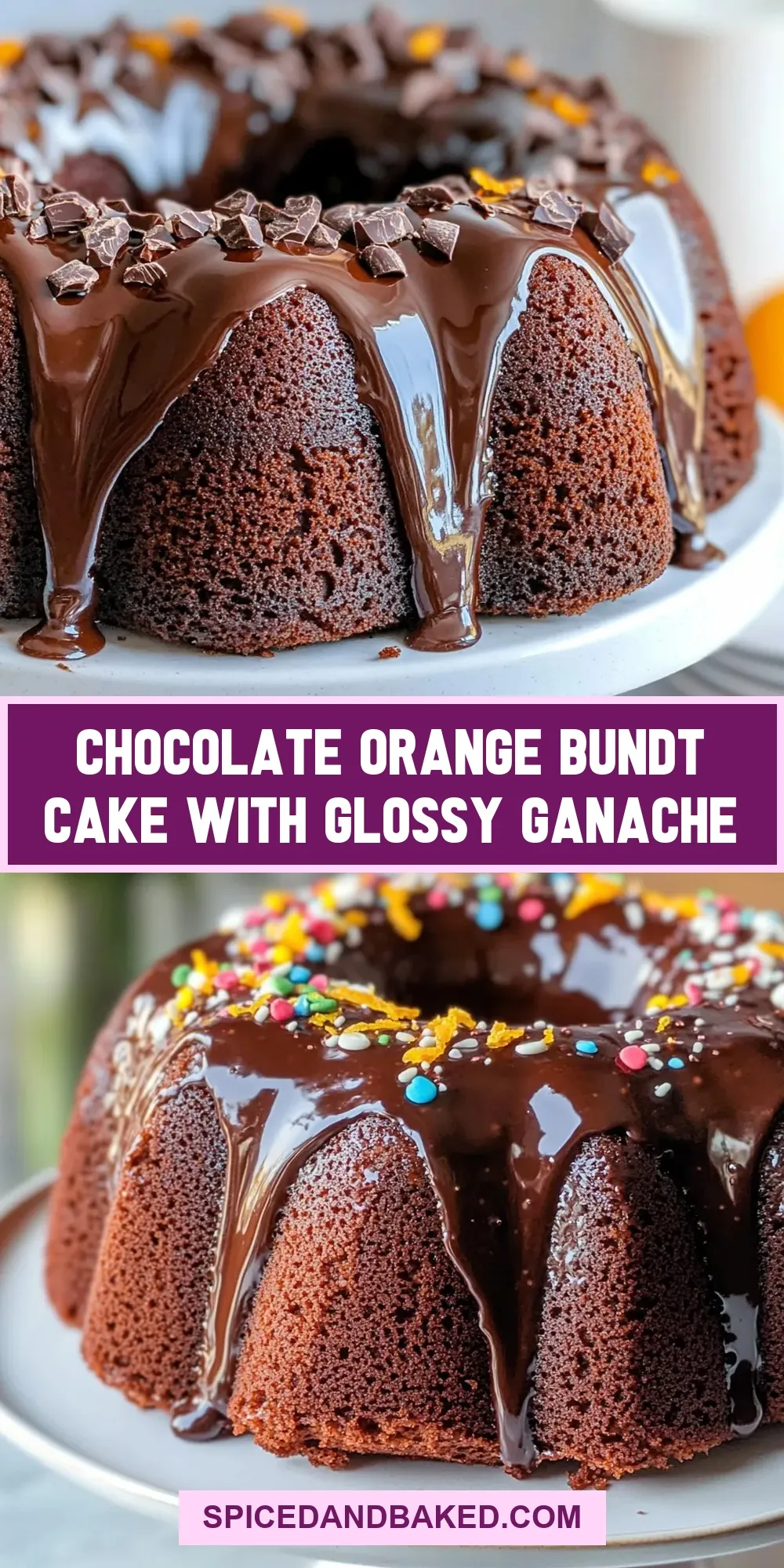How To Make Quick Chocolate Orange Bundt Cake With Glossy Ganache