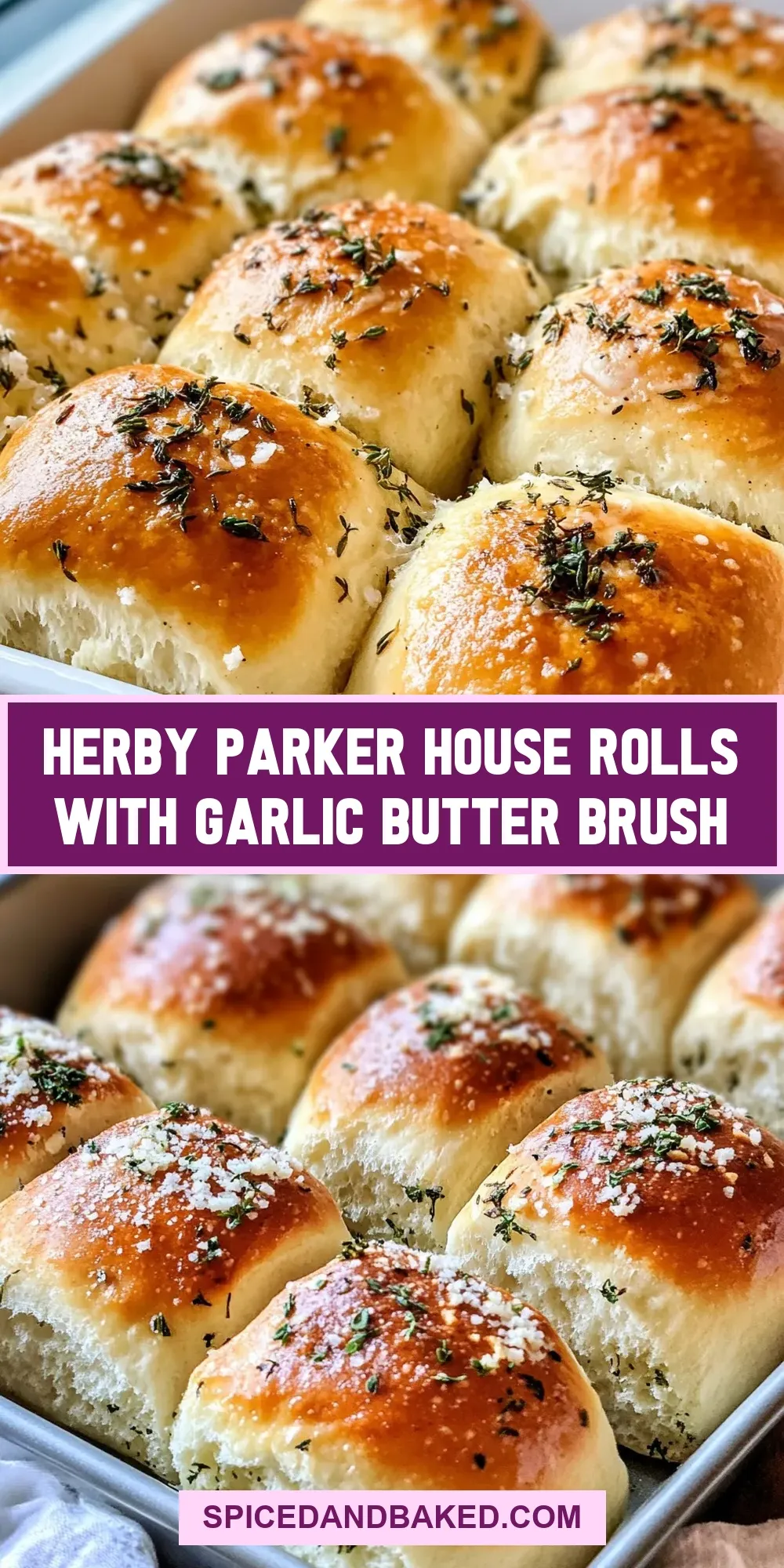 How To Make Tasty Herby Parker House Rolls With Garlic Butter Brush