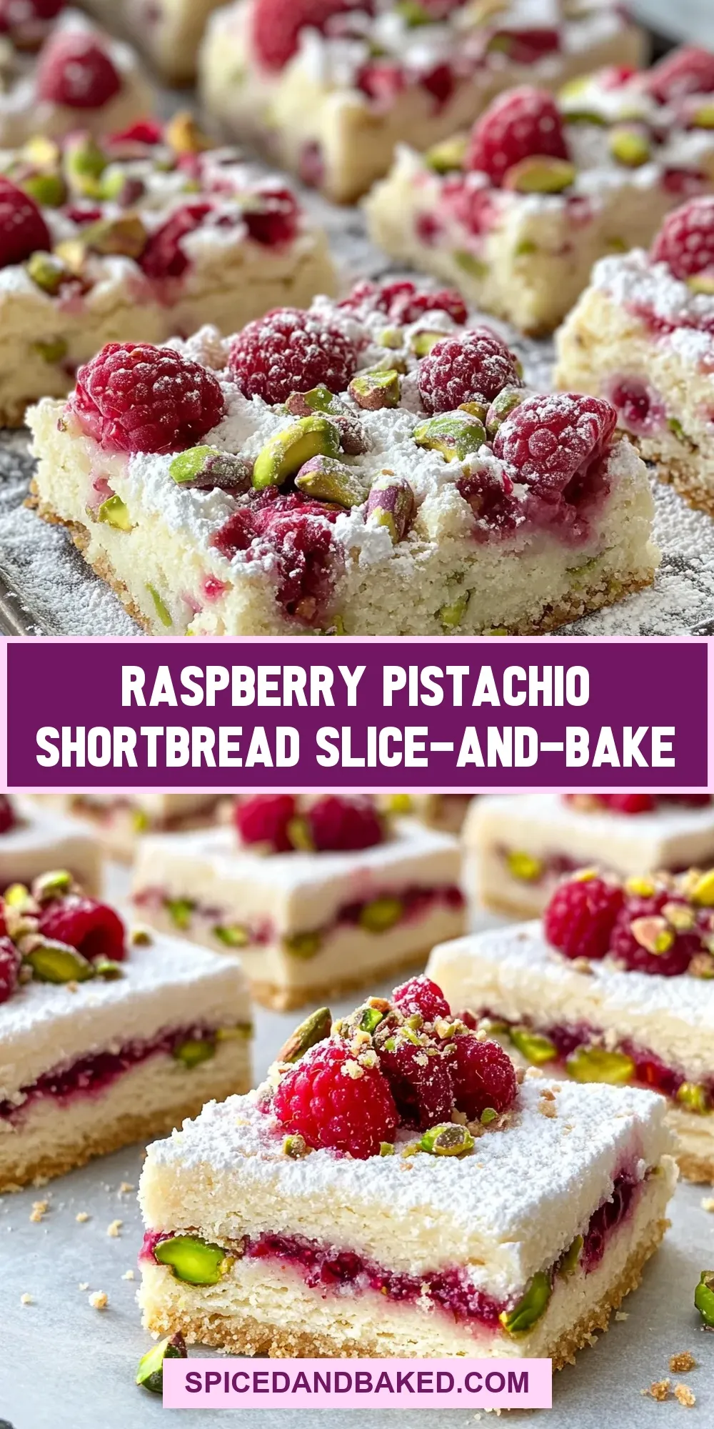 The Best Raspberry Pistachio Shortbread Slice-And-Bake Ever