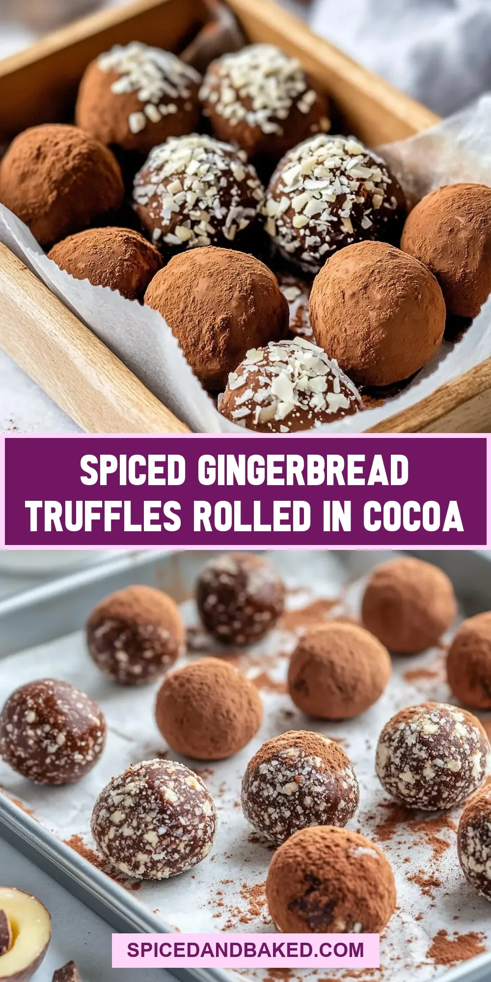 How To Make Delicious Spiced Gingerbread Truffles Rolled In Cocoa