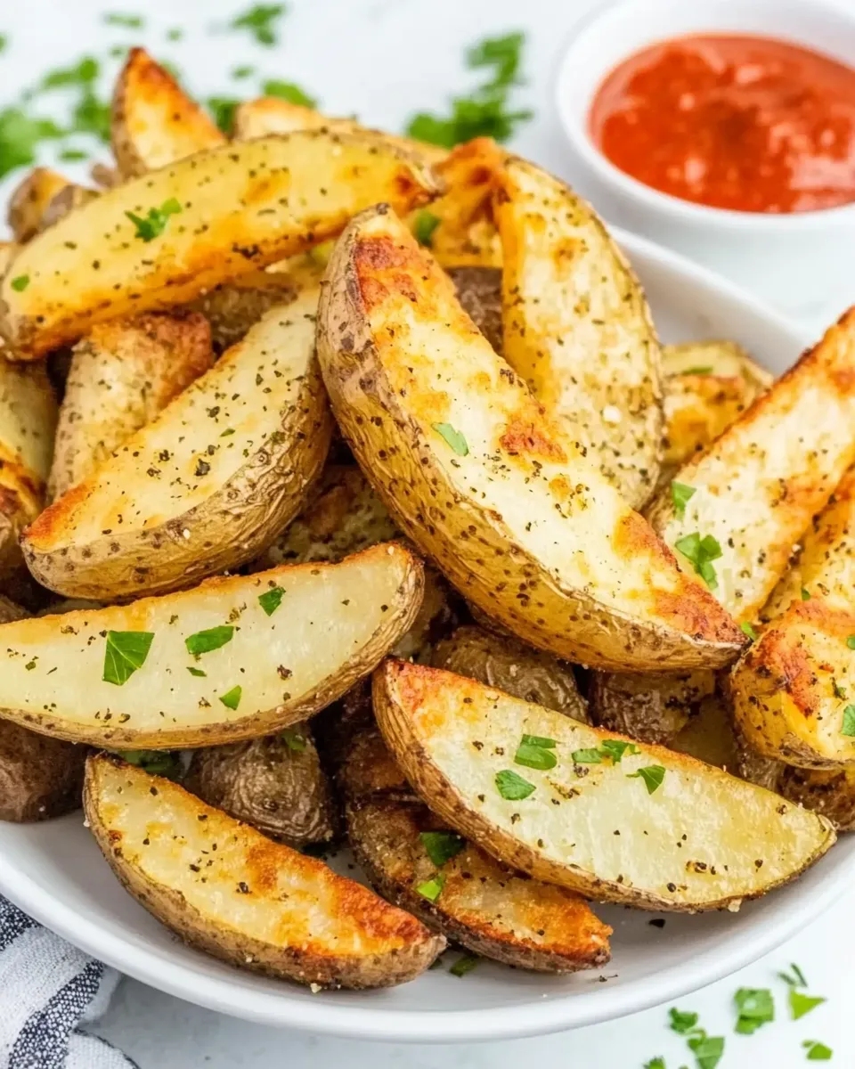 Homemade Air Fryer Potato Wedges recipe photo