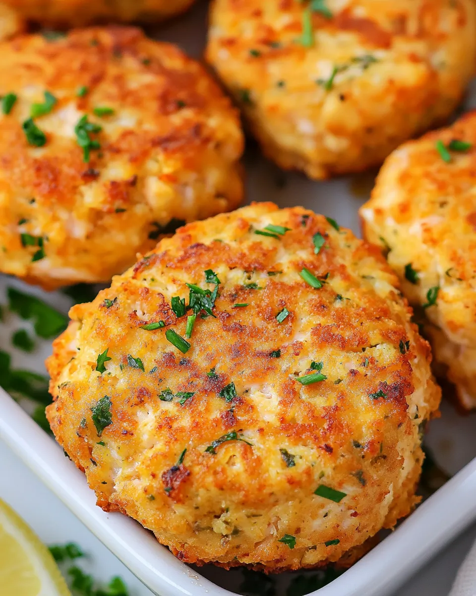 Classic Air Fryer Salmon Cakes recipe image