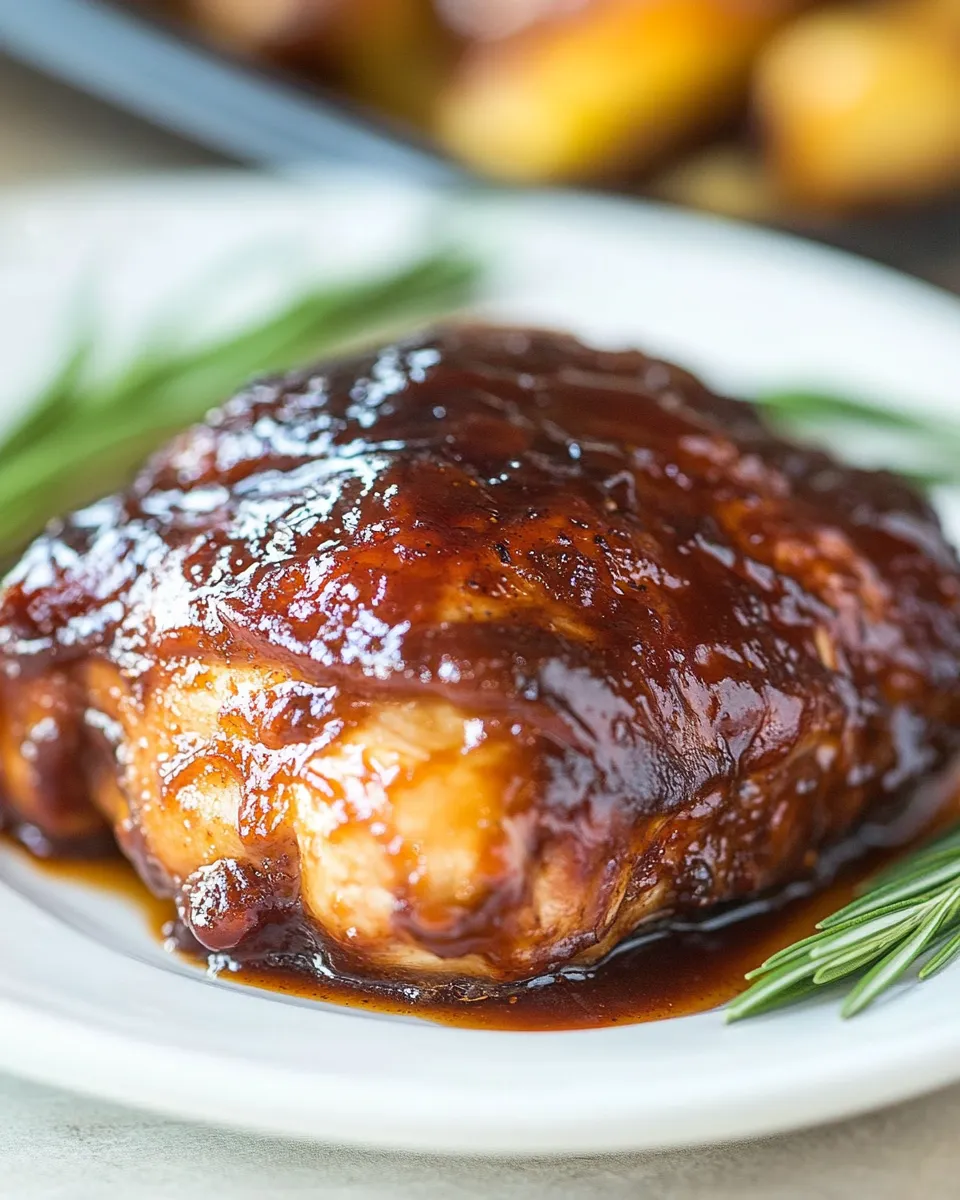 Homemade Baked BBQ Chicken Thighs recipe photo