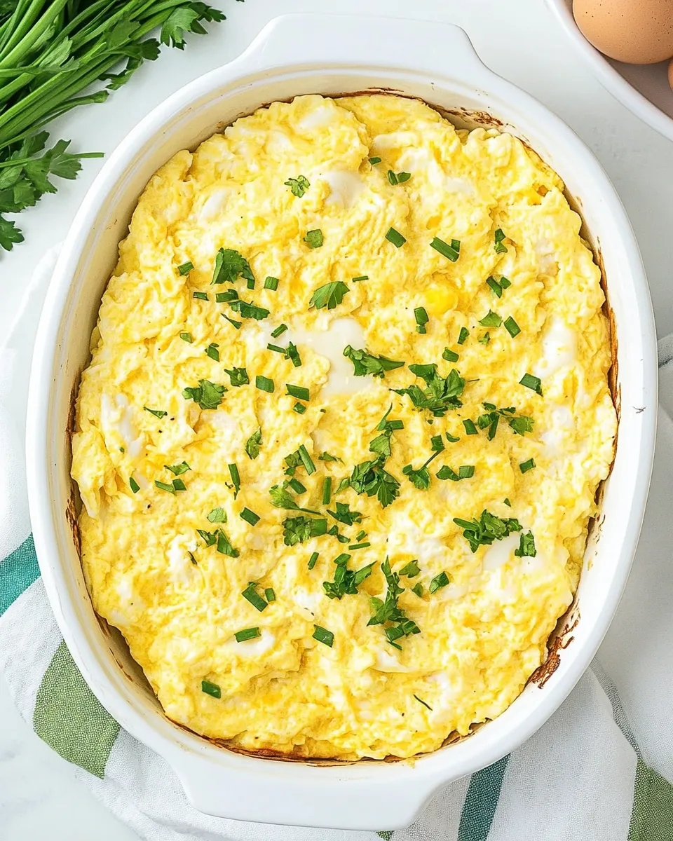 Classic Baked Scrambled Eggs recipe image