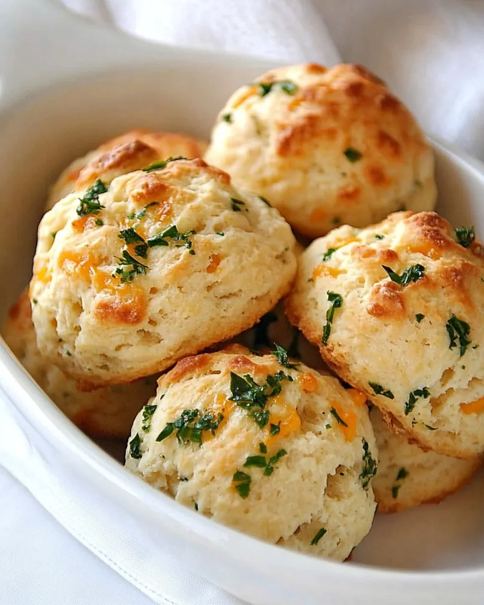 Easy Bisquick Garlic Cheddar Biscuits food shot