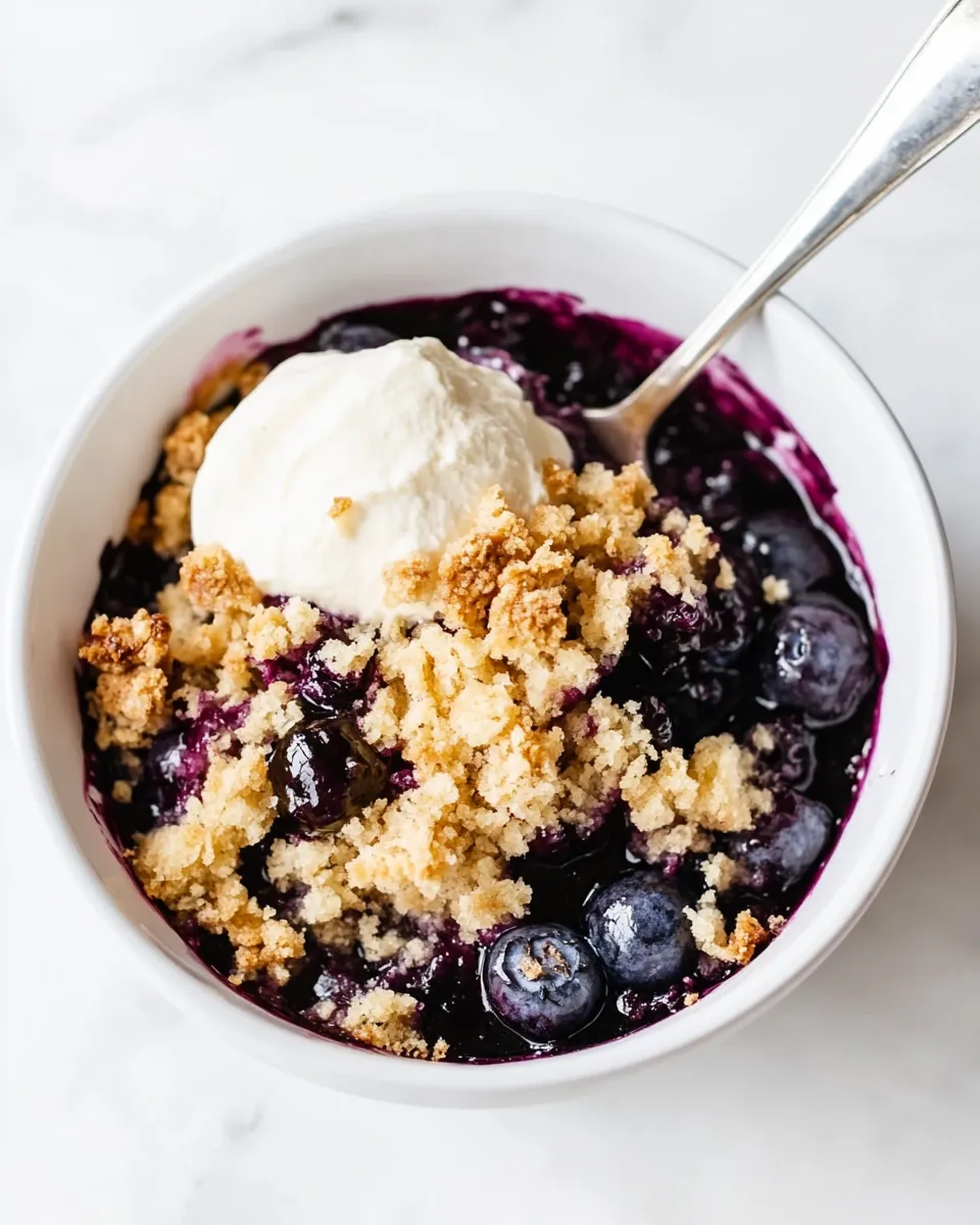 Easy Blueberry Cobbler Recipe dish photo