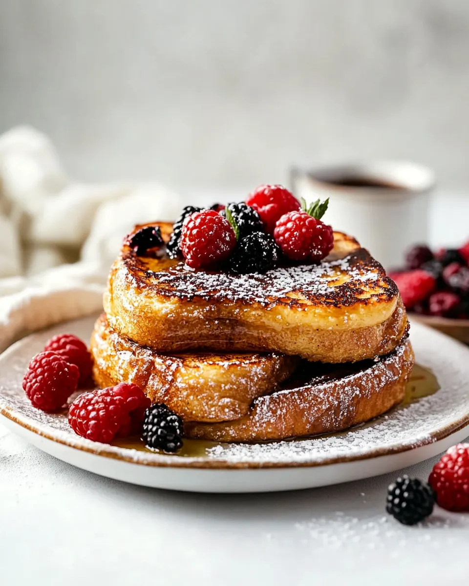 Homemade Brioche French Toast photo
