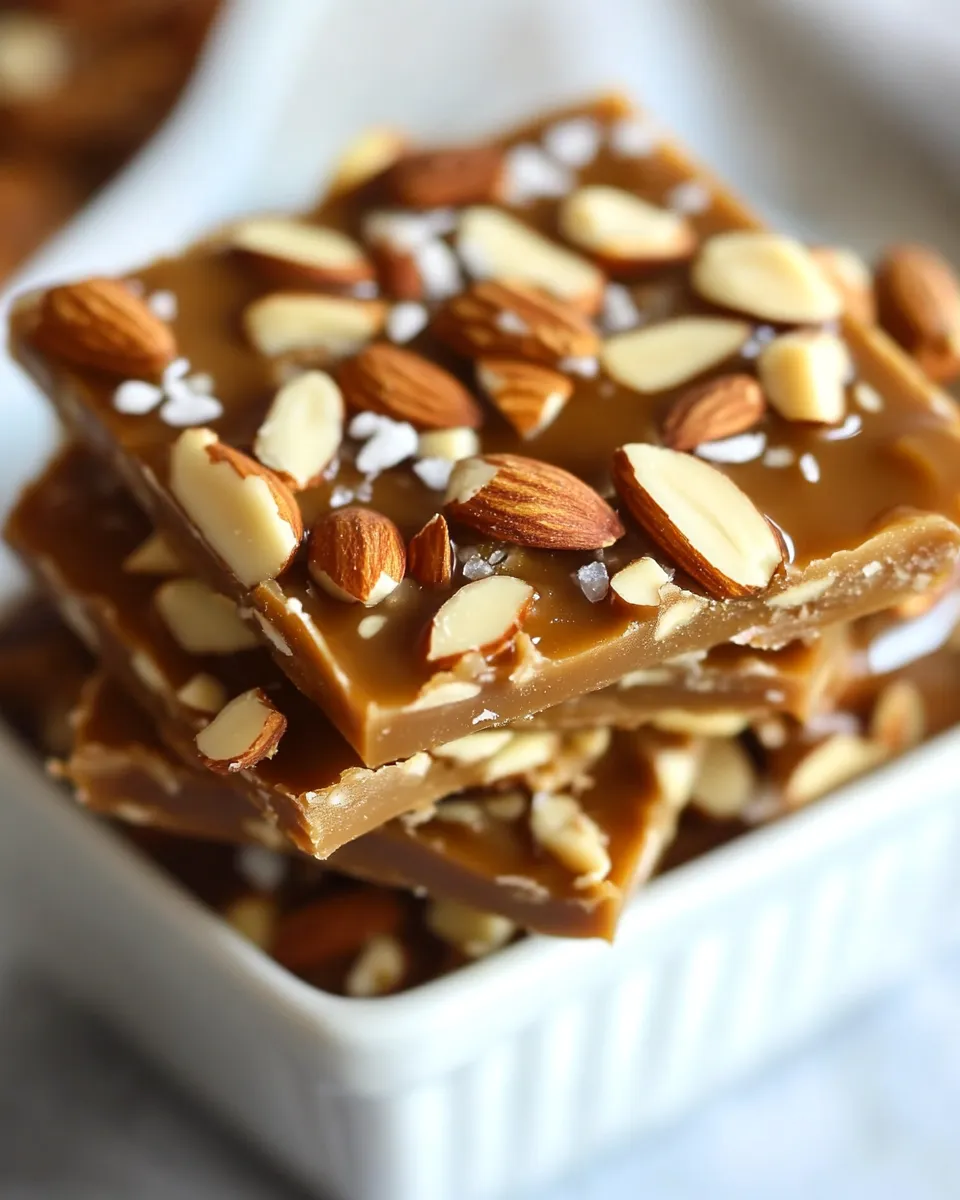 Easy Butterscotch Almond Toffee recipe photo