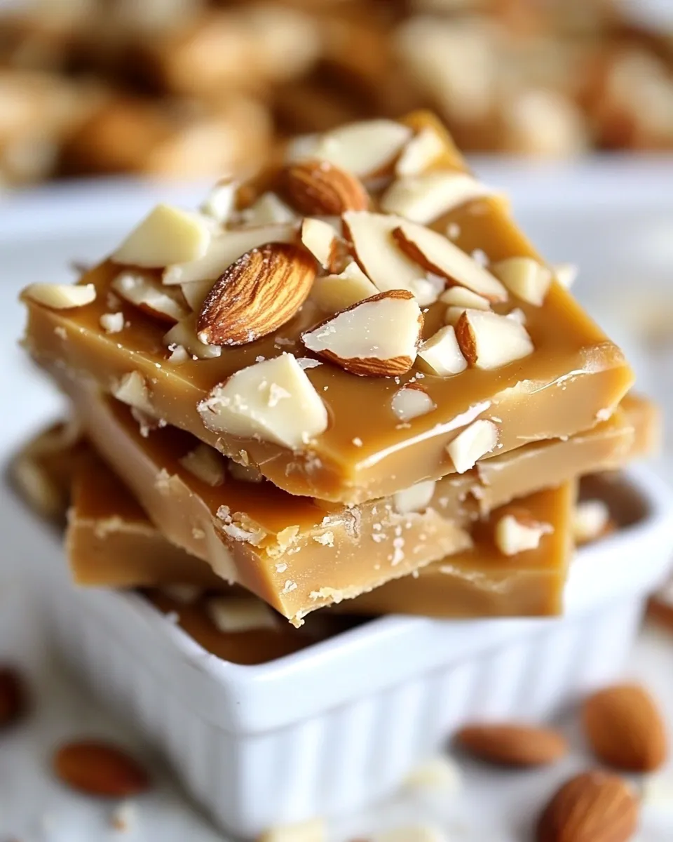 Delicious Butterscotch Almond Toffee dish photo