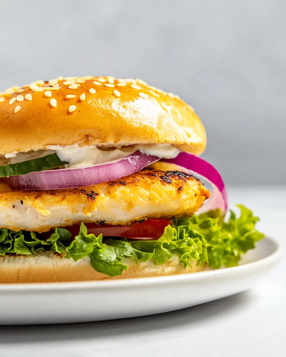 Homemade Chicken Burger photo